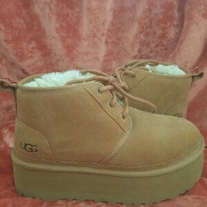 UGG Neumel Heritage Brown Platform Boots